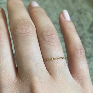 Catbird NYC 14K Sweet Nothing chain ring